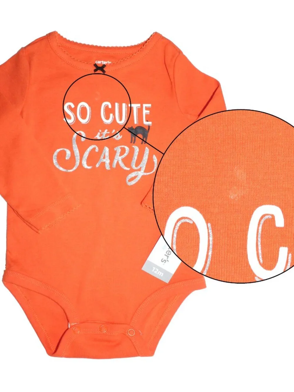 Carter’s Baby Girl’s 2pc Graphic Halloween Bodysuit & Tutu Tulle Pants Set 12m